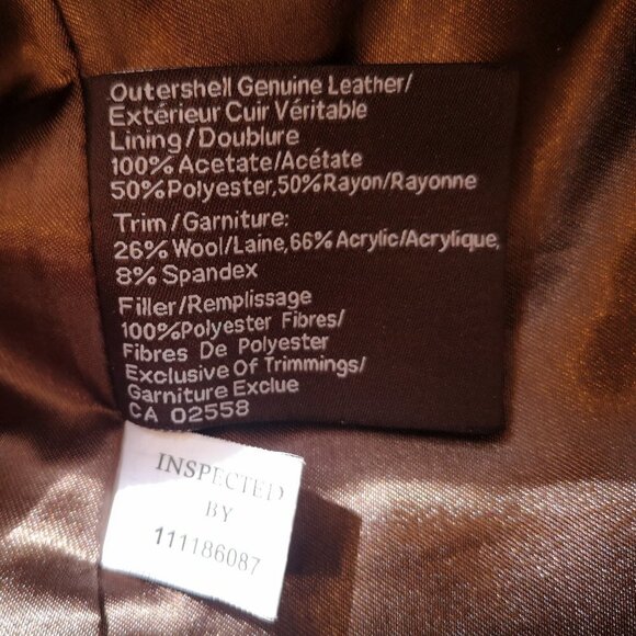 Danier Leather Ladies Dark Brown Full Zip with Toggle Buttons Coat - Picture 6 of 14